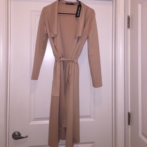 Boohoo waterfall coat